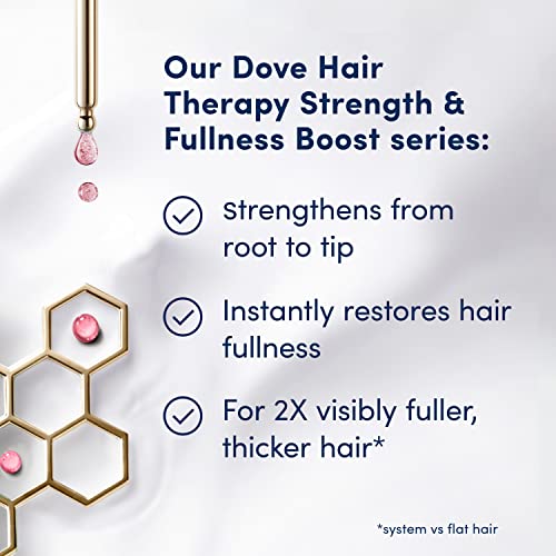 Dove Hair Therapy Shampoo For Thin, Fine Hair Strength And Fullness Boost Sulfate Free Shampoo For 2X Visibly Fuller thumb #4