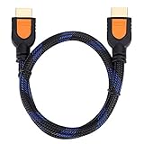 Jectse 4K an -Kabel-Hochwertigkeits-Nylon 4-Pack für Notebook-TV-Projektor, Adapter-Konverterkabel für LCD-Laptop 3D HDR, 2.0-Kabel für Mehrere Benutzer auf Dem Bildschirm (0,5 m)