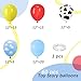 Toy Inspired Story Balloons, 60pcs 12 Inches Cow Pattern Cloud Yellow Red Blue with 1 Ribbon for Birthday Baby Shower Toy Inspired Story Themed Party Decorations