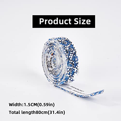 Tounalker 10 Rolls Crystal Rhinestone Diamond Ribbon, Bling Strong Self Adhesive Rhinestones Ribbon Sticker, Glitter Diy Ribbon Roll Resin Diamond Belt For Crafts Wedding Birthday Clothing Car Decor #TOP1