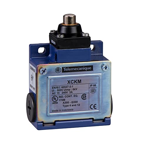 Schneider Electric XCKM110 Limit Switch Xckm, Metal End Plunger, 1Nc+1No, Snap Action, Pg11