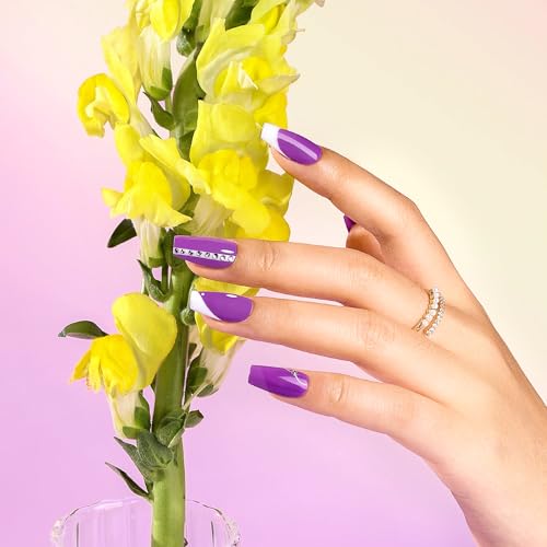 DouborQ 6 Colors Neon Bright Colors Nail Polish Set Finger Nail Polish Bulk Manicure Nail Art Home Salon Long-lasting Sequins Nail Art Varnish for Halloween (25-30) - Image 3