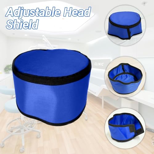 Image of Dental X-Ray Lead Cap, 0.35mmPb Radiation Protection Hat for CT Room & Pet Clinics, Adjustable Head Shield for Radiology & Fluoroscopy