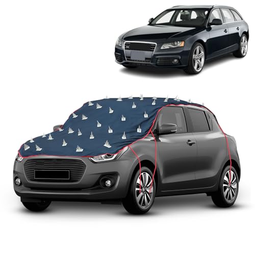 Image of AYSHU Water-Resistant Spike Car Cover for Audi S40 - Protects from Dogs, Monkeys, Dust, Sunlight & UV - Full Roof Universal Fit