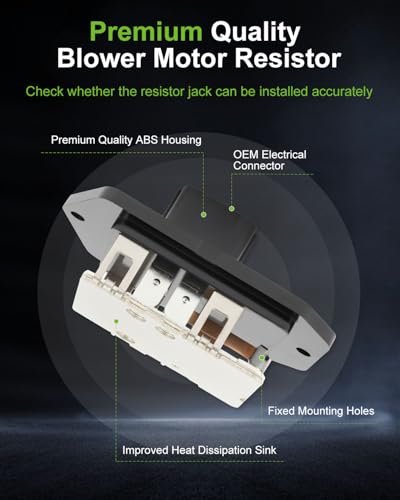 Image of SCITOO Air Conditioning Heater Fan HVAC Blower Motor Resistor Regulator for 2011-2016 for Scion tC /2008-2015 for Scion xB /2009-2019 for Toyota Corolla /2006-2018 for Toyota RAV4,OE-972351,RU747,RU768