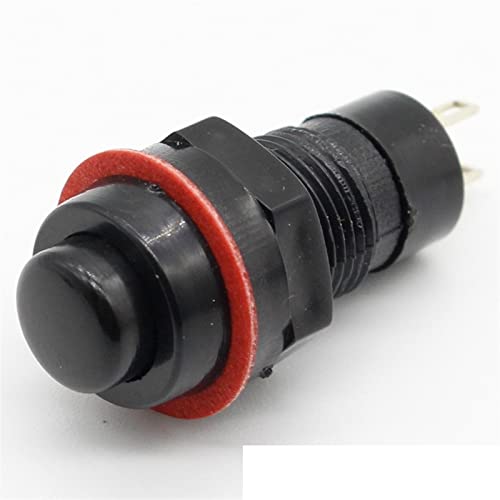 Interrupteur bouton-poussoir à réinitialisation automatique 10mm anti-blocage - 6pcs