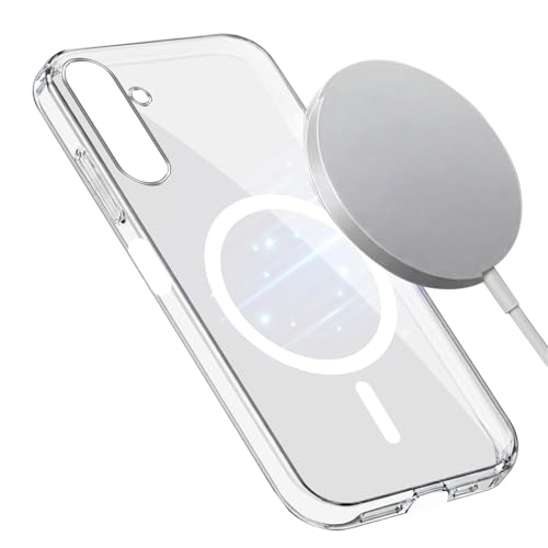 Image of Jkobi Lifetime Anti-Yellow MagSafe Compatible Clear Back Case Cover for Samsung Galaxy A15 5G (Sleek Hard Crystal | Shockproof and Camera Protection)