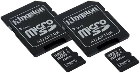 Nokia 6600 Cell Phone Memory Card 2 x 16GB microSDHC Memory Card with SD Adapter (2 Pack)