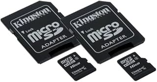 2 Pack 16GB Memory Card, Compatible with Polaroid Snap Instant Digital Camera Memory Card 2 x 16GB microSDHC Memory Card with SD Adapter (2 Pack)