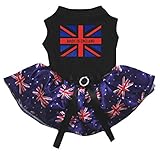 Photo Gallery petitebelle - vestito per cani, motivo: bandiera inglese, con scritta “made in england” Photo Gallery petitebelle - vestito per cani, motivo: bandiera inglese, con scritta “made in england”