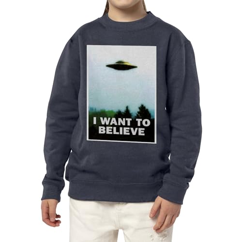 Sweatshirt enfant alien robuste ne déteint pas pull ovni durable