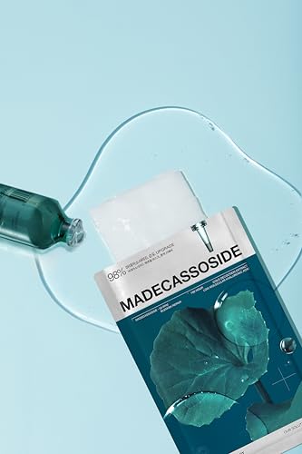 Image of MEDIHEAL Madecassoside Essential Mask Blemish Repair (1 Sheet) Korean Sheet Mask with 98% Purity Madecassoside & Hyaluronic Acid, Redness Relief, Skin Barrier Repair, Deep Hydration, Improves Skin Texture, Vegan Soothing Facial Mask