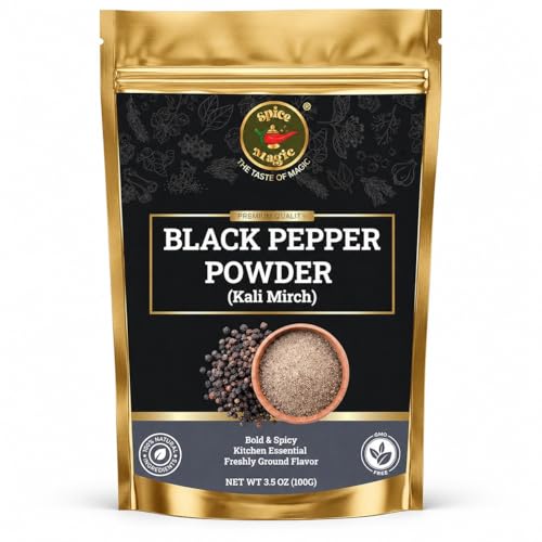 Spice Magic Black Pepper Powder &ndash; 3.5 oz (100 g) | 100% Pu