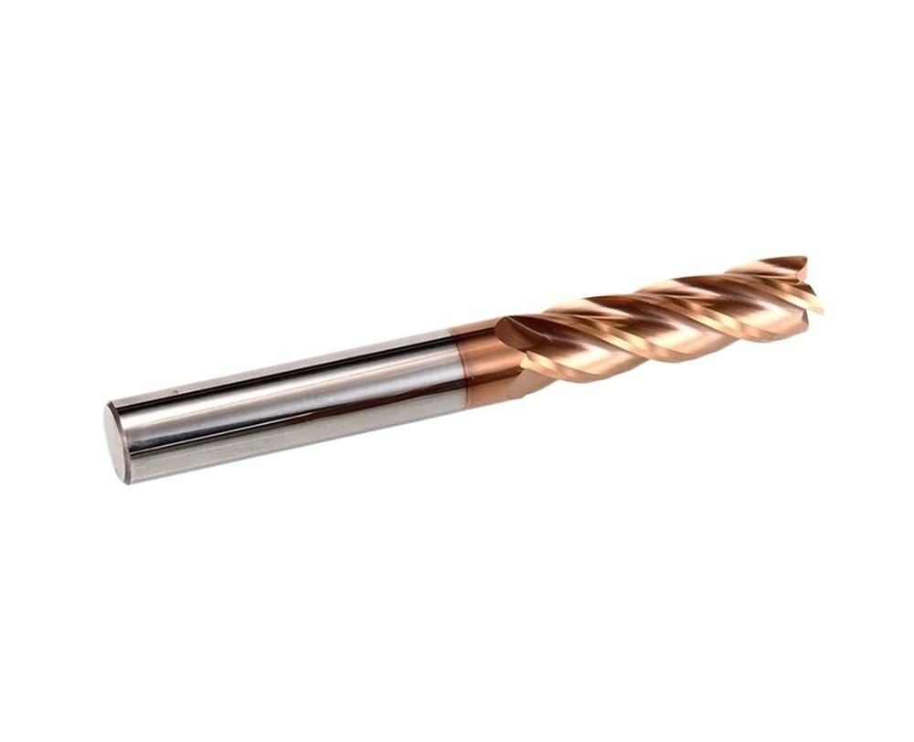 HRC60 Hartmetall-Schaftfräser, Durchmesser 1,1 mm ~ 7,9 mm, 4 Nuten, Wolfram-Maschinenschneider, Werkzeugbeschichtung, Metallfläche(D7.5x8dx50x100L-4T)