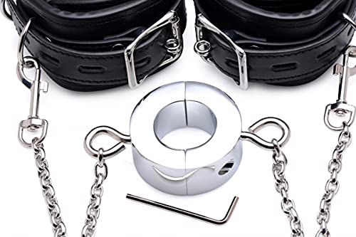 Master Series Hells Tether Ball Stretcher with Ankle Cuffs, Black - Image 3
