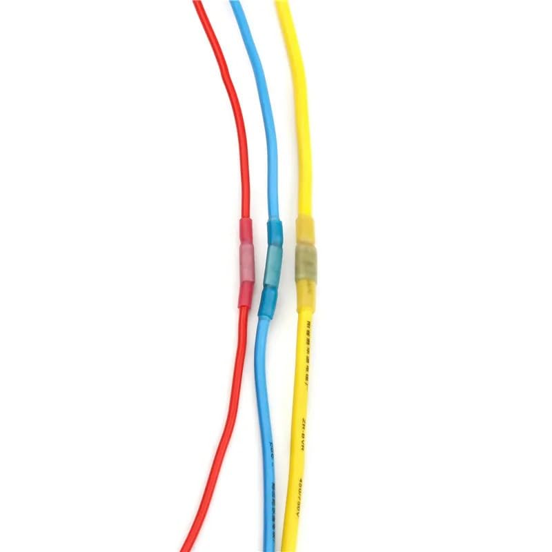 50 terminales termorretráctiles aislados, conectores de cable de empalme eléctrico, conectores de crimpado AWG 22-10