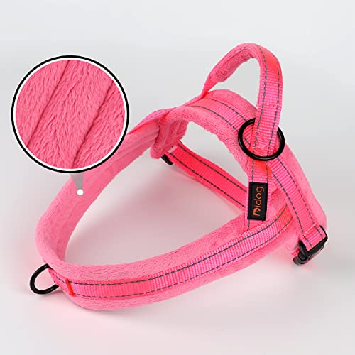 Didog SBH046PI-M No Pull Dog Harness With Soft Flannel Padded,Reflective & Quick Fit Light Weight Dog Strap Vest Harness,Easy thumb #1