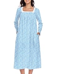 100% Cotton White Branches, Blue Flowers