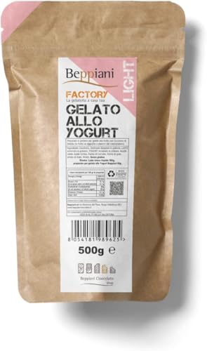 Preparato per gelato Light Beppiani - 1,5Kg di Gelato, 30% kcal in meno – Professionale 🍨base gelato con gelatiera o senza, 👨‍🍳 -Con Zucchero di Betulla Finlandese ✅ (Yogurt)