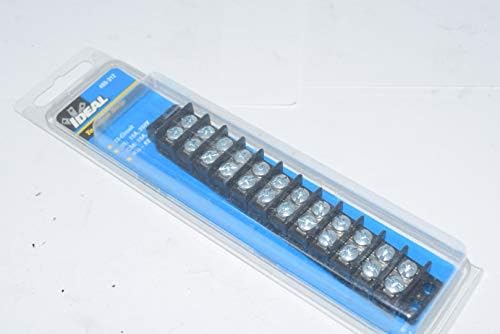 Ideal 89-312 Terminal Strips, Philslot Zinc Plated Steel, 12 Poles, 22 to 14 AWG