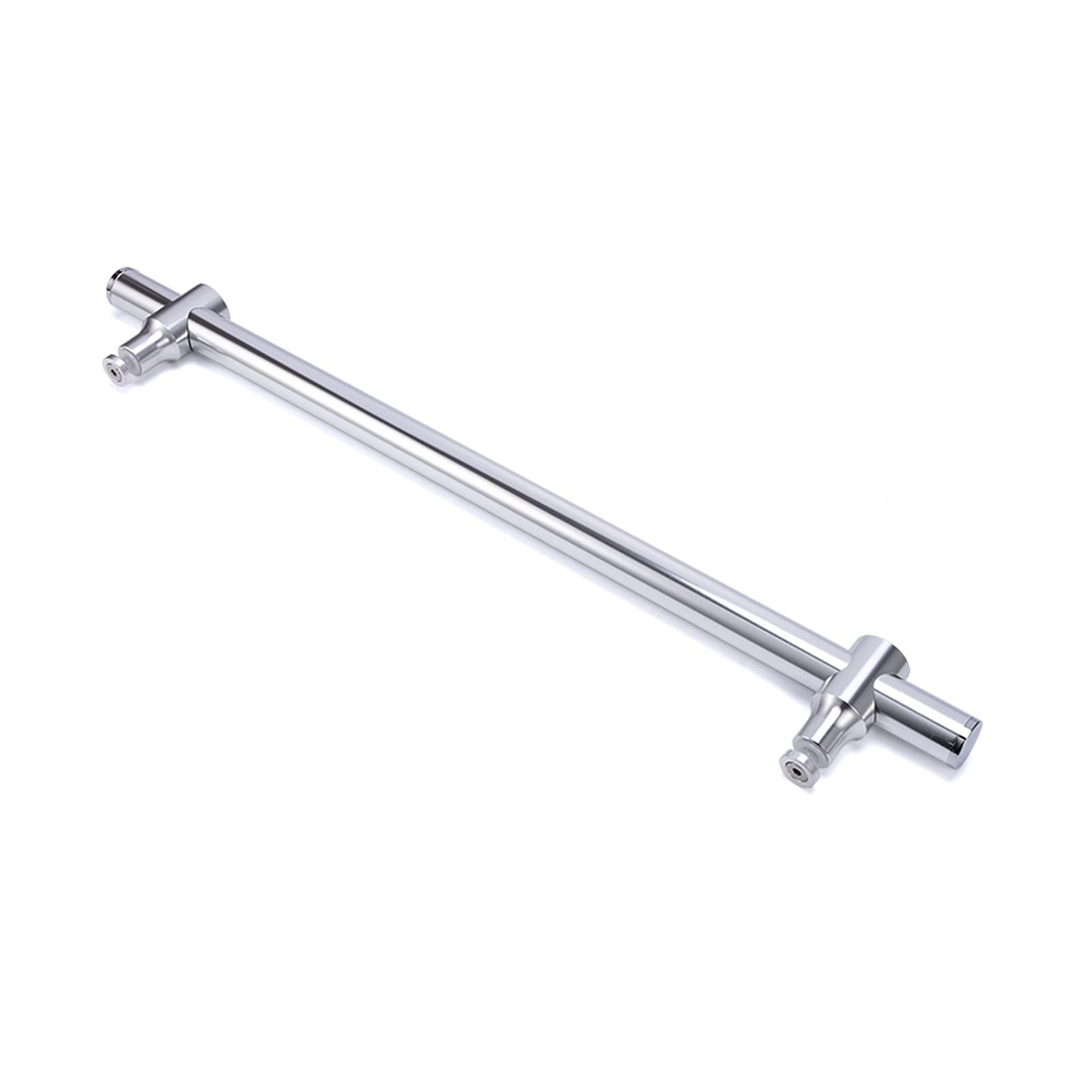 Barre de porte de douche réglable et poignées de remplacement en acier inoxydable