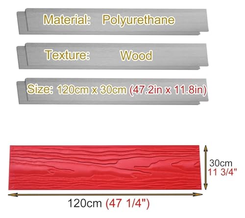 Moule polyuréthane pour timbre en béton à grain de bois réaliste - 6