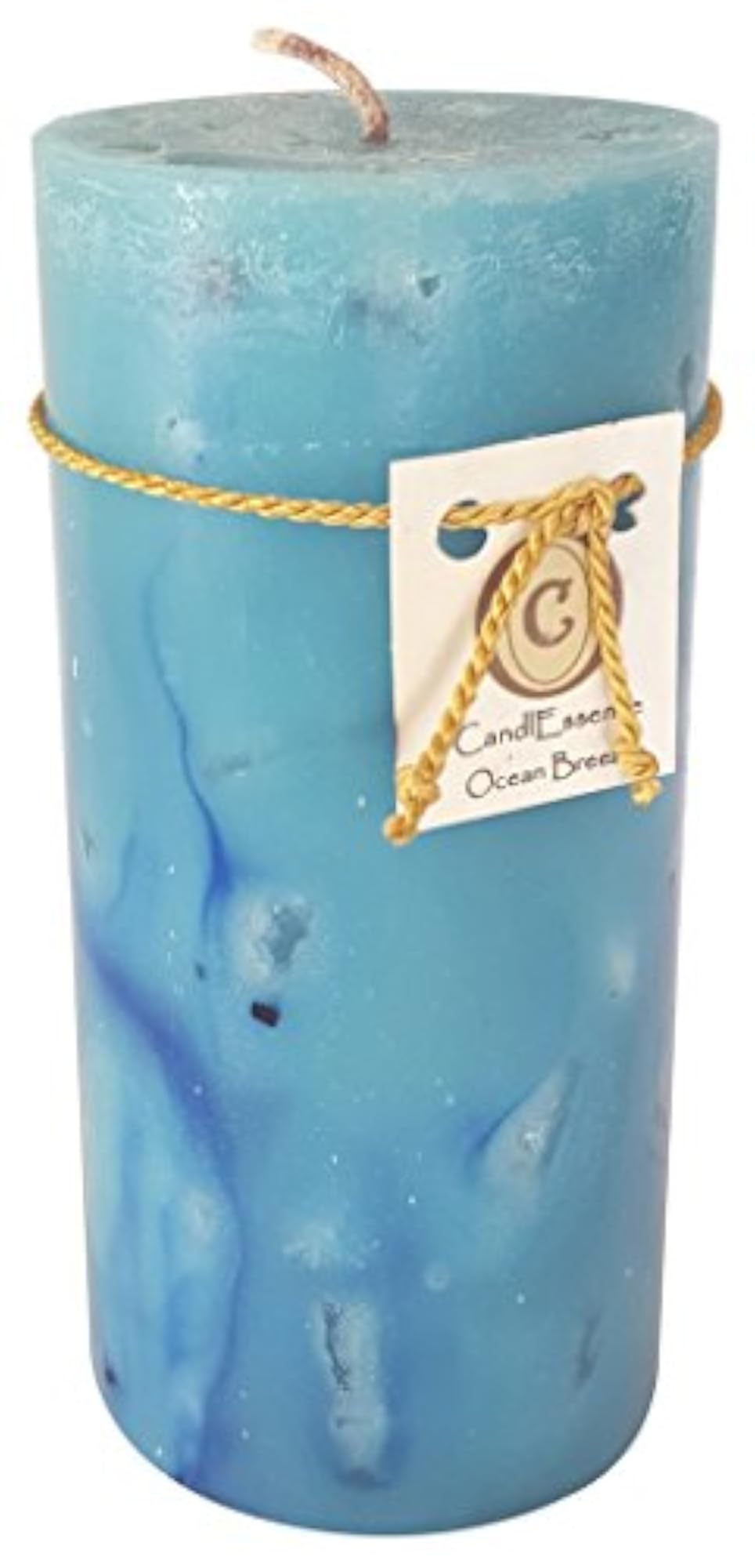 Handmade Scented Ocean Breeze Pillar Candle