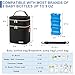 BABEYER Breastmilk Cooler Bag with Ice Pack Fits 6 Baby Bottles Up to 9 Ounce, Double Deck Leak-Proof Baby Bottles Bag with Shoulder Strap for Nursing & Working Mom, Black