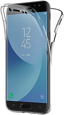AICEK Samsung Galaxy J5 2017 Case, Full Body 360 Degree Transparent Silicone Cover for Samsung J5 2017 J530 Bumper Covers Clear Case