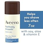 Aveeno Positively Smooth Moisturizing Shave Gel with Soy, Aloe & Vitamin E helps Prevent Nicks, Cuts & Razor Bumps, Creamy Shave Gel for a Close, Smooth Shave, Lightly Fragranced, 7 oz, 6 Pack - Image 5