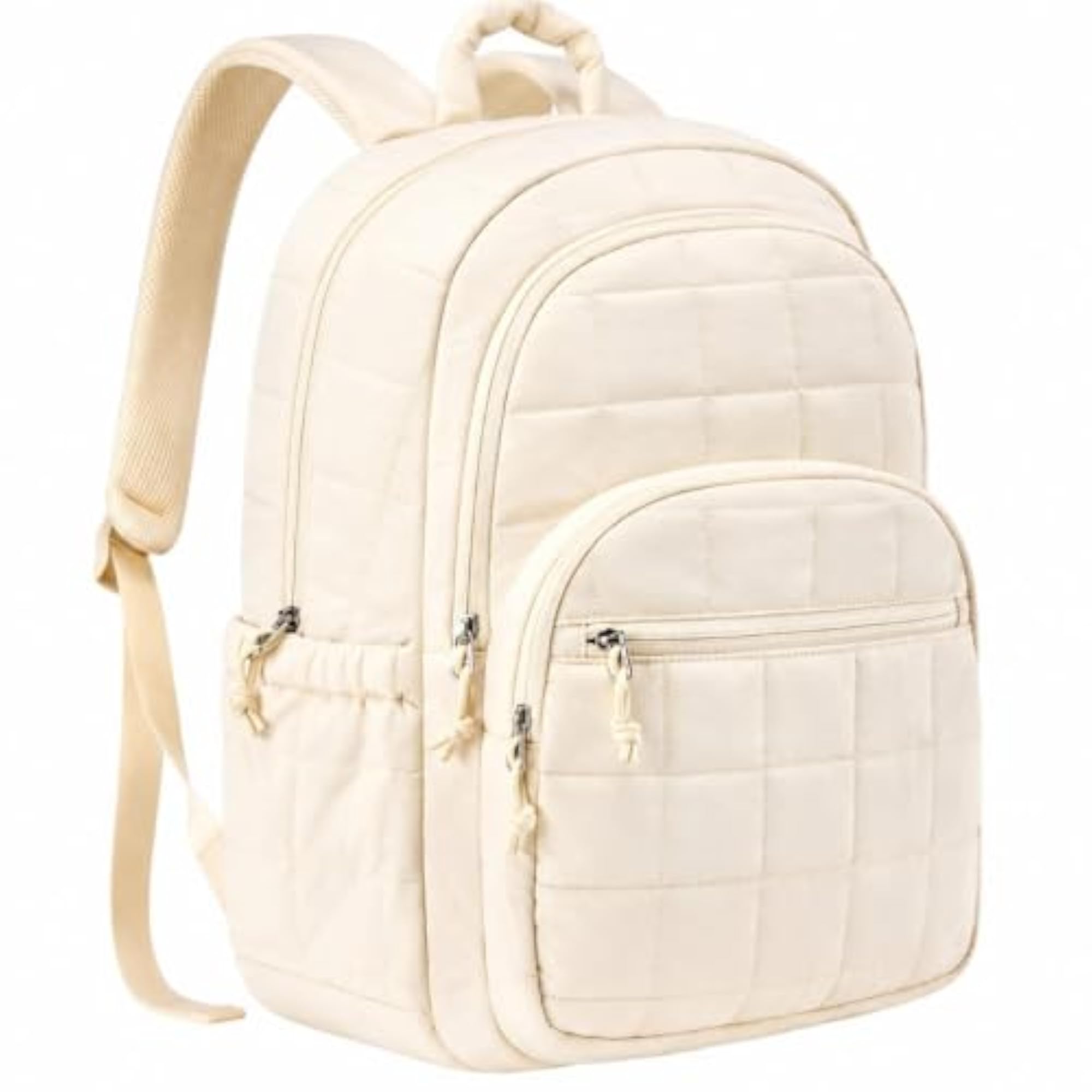 Waterproof Quilted Polyester Backpack with Laptop Compartment