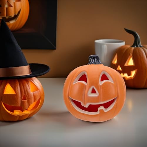Lanterne citrouille LED décoration Halloween et lampe Jack-o-Lantern - 7