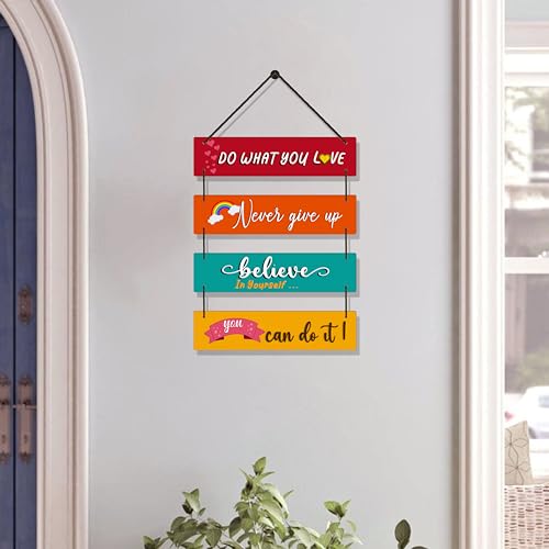 Image of EXPLEASIA Decorative Wall Hanging Wooden Art Decoration Item for Home Office Home Decor Gift Items