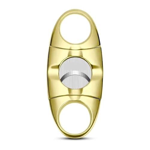 JDIME Varierad stil cigarrskärare premium metall kant handhållen rökverktyg (A4)