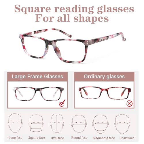 Save on JOSCHOO 5 Pack Reading Glasses with Blue Light Blocking