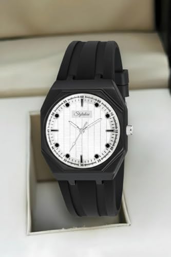 Image of styledose Minimalist dial Softest Adjustable Silicon Belt Quartz Analog Wrist Watch for Men
