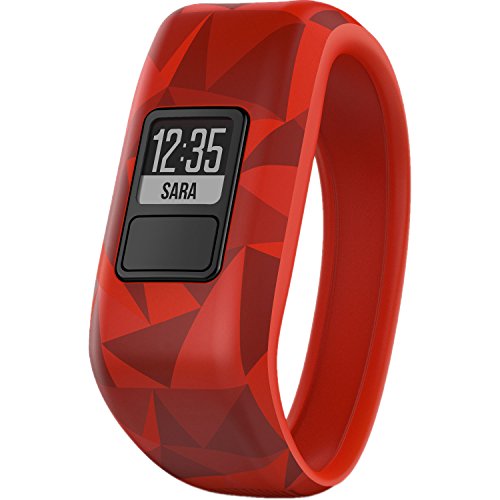 Garmin vívofit jr, Kids Fitness/Activity Tracker, 1year Battery Life, Red, Broken Lava