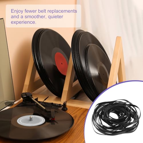 sourcing map 50 Pcs Recorder Rubber Belts, Folded Length 40-135mm Cassette Recorder Belts Machine Repair Mix Flat Cassette Tape Machine Rubber Belts for DVD CD LD VCR Repeater Drives, Width 4mm - Image 5