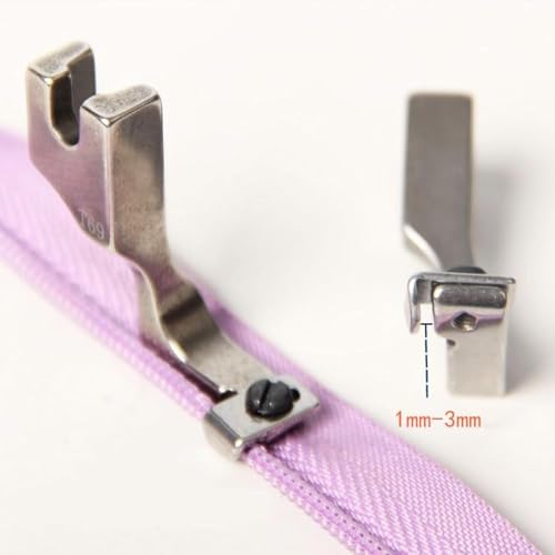 Pie prensatelas invisible ajustable para máquinas de coser miniatura 6