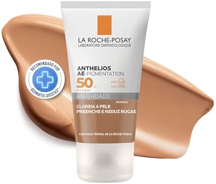 La Roche-Posay, Protetor Solar com Cor Anti-Idade com Ácido Hialu...