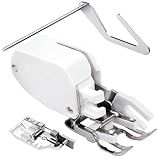 Open Toe Walking Foot W/Guide for Brother Sewing Machine Quilting and Sewing Stitch Through Multiple Layers and Match Prints,Fits for Brother, Janome, Singer, and More
