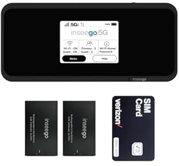 EVDO-LINK Bundle for Inseego 5G MiFi M2100 Hotspot | Global 5G Mobile Portable WiFi with Case and Extra Battery for All Day Battery Compatible with Verizon