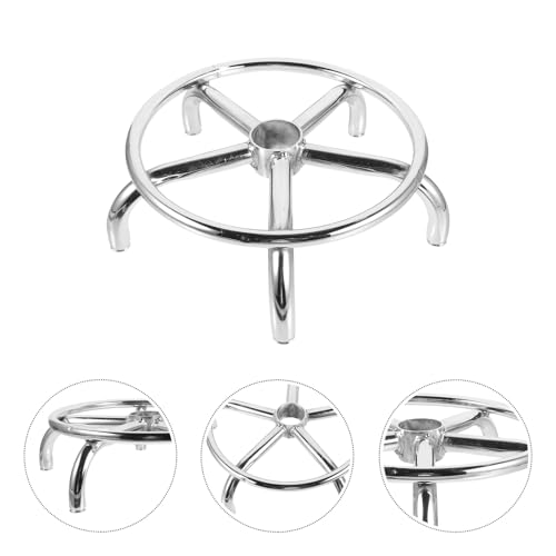 Base pivotante pour chaise de bar robuste en aluminium au design scientifique - 6