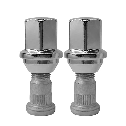 Image of M14x1.50 Chrome Wheel Lug Stud Nut Set Compatible with Chevy Camaro Impala S10 Silverado 1500 Suburban Tahoe Sierra 1500 Canyon Yukon XL Buick Enclave Lacrosse Regal (4PCS)