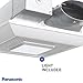 Panasonic WhisperValue Ceiling/Wall Mount Dual Speed Bathroom Exhaust Fan with LED Light, 30 to 100 CFM, FV-0810VSSL1