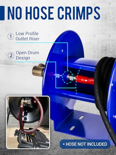 High-Capacity Manual Hose Reel 150FT