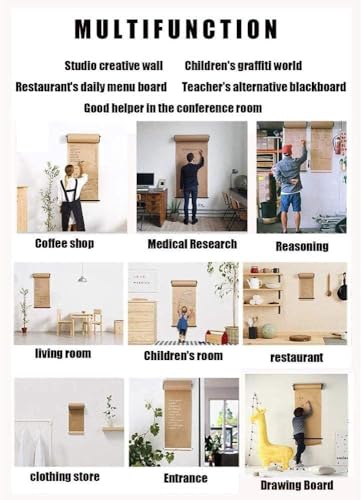 Distributeur de papier kraft avec support mural pour bureau