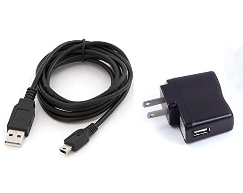 EEkimy 2 in 1 Replacement Travel Charger+ USB Charger Cable for Sony Walkman NWZ-E383, NWZ-E384 and NWZ-E385 MP3 Player