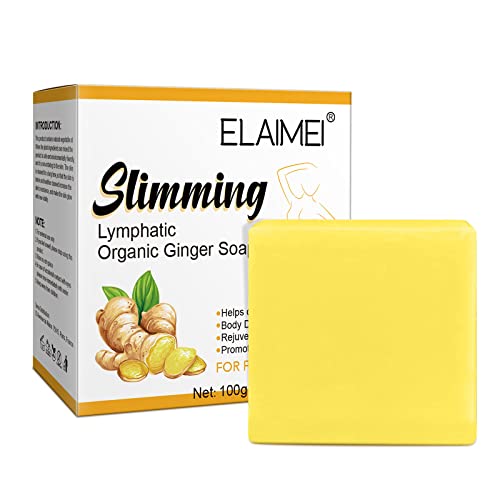 Iducen Sliming Organic Ginger Soap - Moisturizing Deep Clean Effectively Bath Soap, All Natural Ginger Bar Soap For Women Men #TOP1