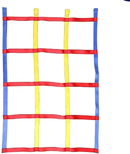 Fettuccia per arrampicata Rete da arrampicata all'aperto, rete da arrampicata portatile con in corda da carico, adatta for allenamenti sportivi indoor e outdoor Maglia divisoria tessuta maglia di reci